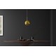 LAMPA WISZĄCA LIQUID DIAMOND 20 CM SZKŁO ZŁOTE