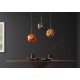 LAMPA WISZĄCA LIQUID DIAMOND 20 CM SZKŁO ZŁOTE