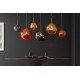 LAMPA WISZĄCA LIQUID DIAMOND 20 CM SZKŁO ZŁOTE
