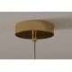 LAMPA WISZĄCA LIQUID DIAMOND 20 CM SZKŁO ZŁOTE