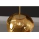LAMPA WISZĄCA LIQUID DIAMOND 20 CM SZKŁO ZŁOTE