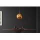 LAMPA WISZĄCA LIQUID DIAMOND 35 CM SZKŁO ZŁOTE