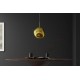 LAMPA WISZĄCA LIQUID DIAMOND 35 CM SZKŁO ZŁOTE