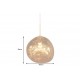 LAMPA WISZĄCA LIQUID DIAMOND 35 CM SZKŁO ZŁOTE
