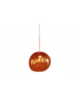 LAMPA WISZĄCA LIQUID DIAMOND 20 CM SZKŁO MIEDZIANE