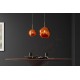 LAMPA WISZĄCA LIQUID DIAMOND 20 CM SZKŁO MIEDZIANE