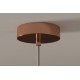 LAMPA WISZĄCA LIQUID DIAMOND 20 CM SZKŁO MIEDZIANE