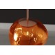 LAMPA WISZĄCA LIQUID DIAMOND 20 CM SZKŁO MIEDZIANE