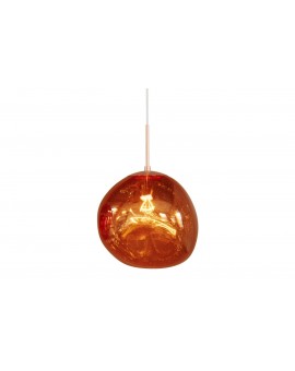LAMPA WISZĄCA LIQUID DIAMOND 35 CM SZKŁO MIEDZIANE