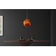 LAMPA WISZĄCA LIQUID DIAMOND 35 CM SZKŁO MIEDZIANE