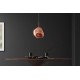 LAMPA WISZĄCA LIQUID DIAMOND 35 CM SZKŁO MIEDZIANE