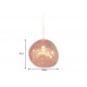 LAMPA WISZĄCA LIQUID DIAMOND 35 CM SZKŁO MIEDZIANE