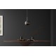 LAMPA WISZĄCA LIQUID DIAMOND 20 CM SZKŁO DYMIONA CZERŃ
