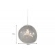 LAMPA WISZĄCA LIQUID DIAMOND 35 CM SZKŁO DYMIONA CZERŃ