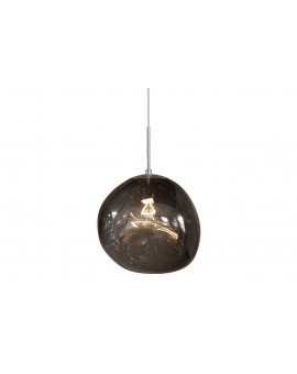 LAMPA WISZĄCA LIQUID DIAMOND 35 CM SZKŁO DYMIONA CZERŃ