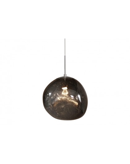 LAMPA WISZĄCA LIQUID DIAMOND 35 CM SZKŁO DYMIONA CZERŃ
