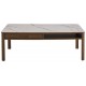 STOLIK KAWOWY SOUTHAMPTON 130X45 CM CERAMIKA KREMOWA