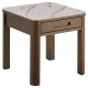STOLIK KAWOWY SOUTHAMPTON 45X45 CM CERAMIKA KREMOWA