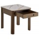 STOLIK KAWOWY SOUTHAMPTON 45X45 CM CERAMIKA KREMOWA
