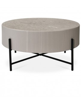 STOLIK KAWOWY MILO 80CM SZAROBEŻOWY