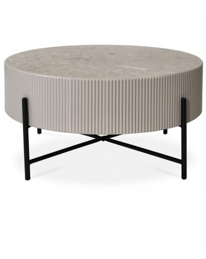 STOLIK KAWOWY MILO 80CM SZAROBEŻOWY