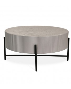 STOLIK KAWOWY MILO 80CM SZAROBEŻOWY