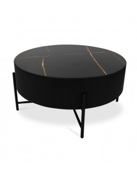 STOLIK KAWOWY MILO 80CM CZARNY