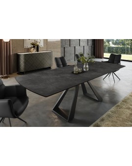 STÓŁ ROZKŁADANY CONCORD II 180-230X90 CM CERAMIKA ANTRACYT