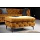 PUF MODERN BAROCK 92X62 CM WELUR MUSZTARDOWY 