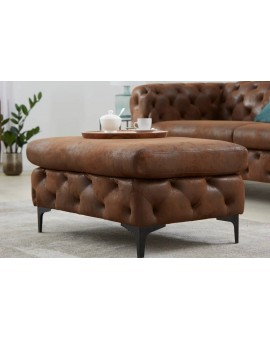 PUF MODERN BAROCK 92X62 CM BRĄZOWY