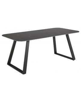STÓŁ ANTALYA 180X90CM CERAMIKA CZARNA