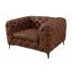 FOTEL MODERN BAROCK BRĄZOWY