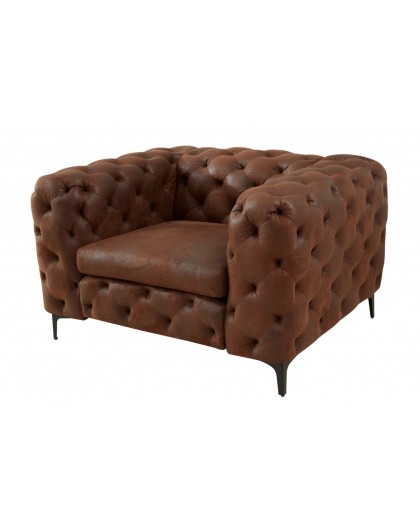 FOTEL MODERN BAROCK BRĄZOWY