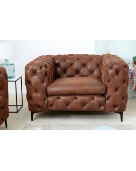 FOTEL MODERN BAROCK BRĄZOWY