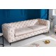 SOFA MODERN BAROCK 3-OSOBOWA WELUR BEŻOWY