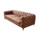 SOFA MODERN BAROCK 3-OSOBOWA BRĄZOWA