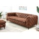 SOFA MODERN BAROCK 3-OSOBOWA BRĄZOWA