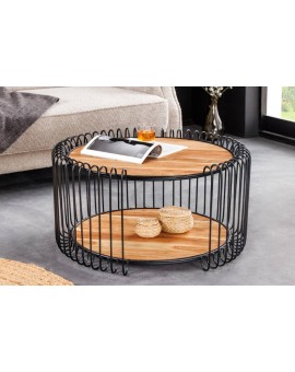 STOLIK KAWOWY TRUE ELEMENTS 73 CM AKACJA