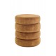 PUF VOQUE 41 CM WELUR MUSZTARDOWY