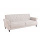 SOFA ROZKŁADANA MAISON BELLE AFFAIRE 220 CM BOUCLE BEŻOWA