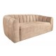 SOFA BABYLON 202X89 CM WELUR BEŻOWY
