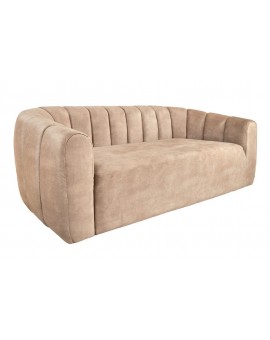 SOFA BABYLON 202X89 CM WELUR BEŻOWY