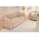 SOFA BABYLON 202X89 CM WELUR BEŻOWY