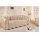 SOFA BABYLON 202X89 CM WELUR BEŻOWY