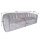SOFA BABYLON 202X89 CM WELUR BEŻOWY