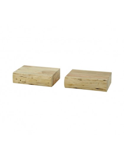 ZESTAW PÓŁEK ŚCIENNYCH TAHIR 30X20 CM AKACJA – 2szt.