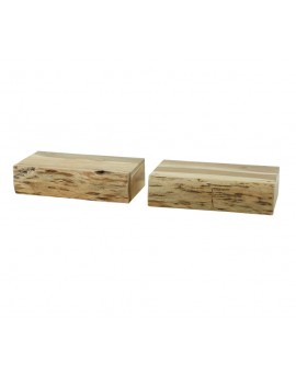 ZESTAW PÓŁEK ŚCIENNYCH TAHIR 40X20 CM AKACJA – 2szt.
