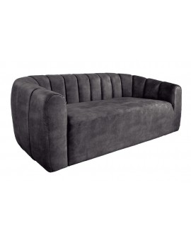 SOFA BABYLON 202X89 CM WELUR SZARY