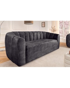 SOFA BABYLON 202X89 CM WELUR SZARY