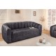 SOFA BABYLON 202X89 CM WELUR SZARY